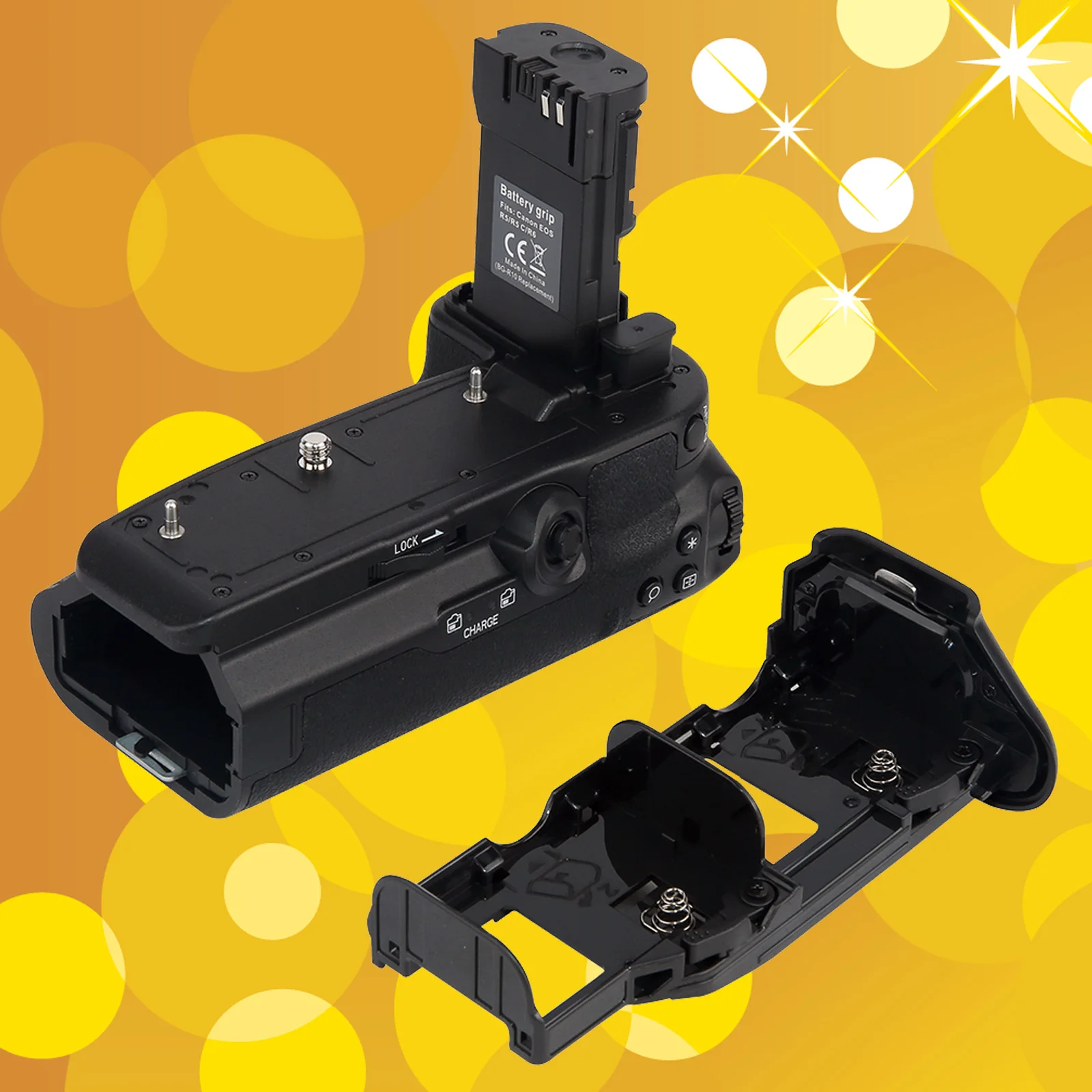 Battery Grip for Canon R5 R5C R6 BG-R10 Battery Holder Vertical for Canon LP-E6 LP-E6N LP-E6NH camera battery handle grip