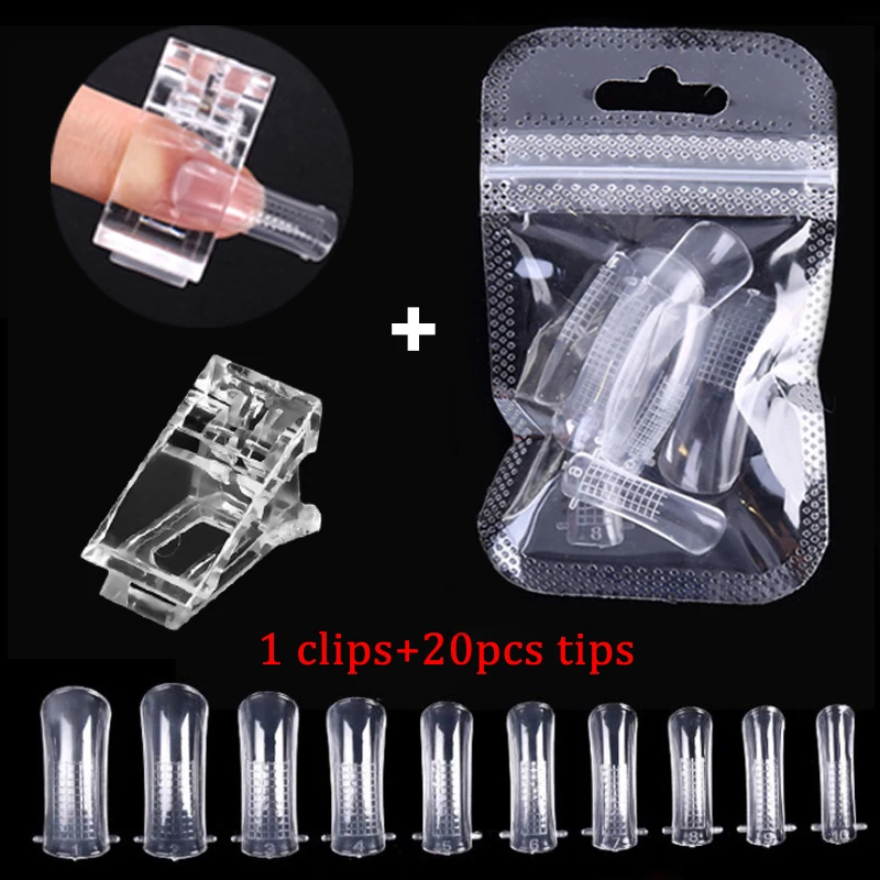 Complete Acrylic Nail Art Kit with Quick-Apply Tips and Manicure Tools