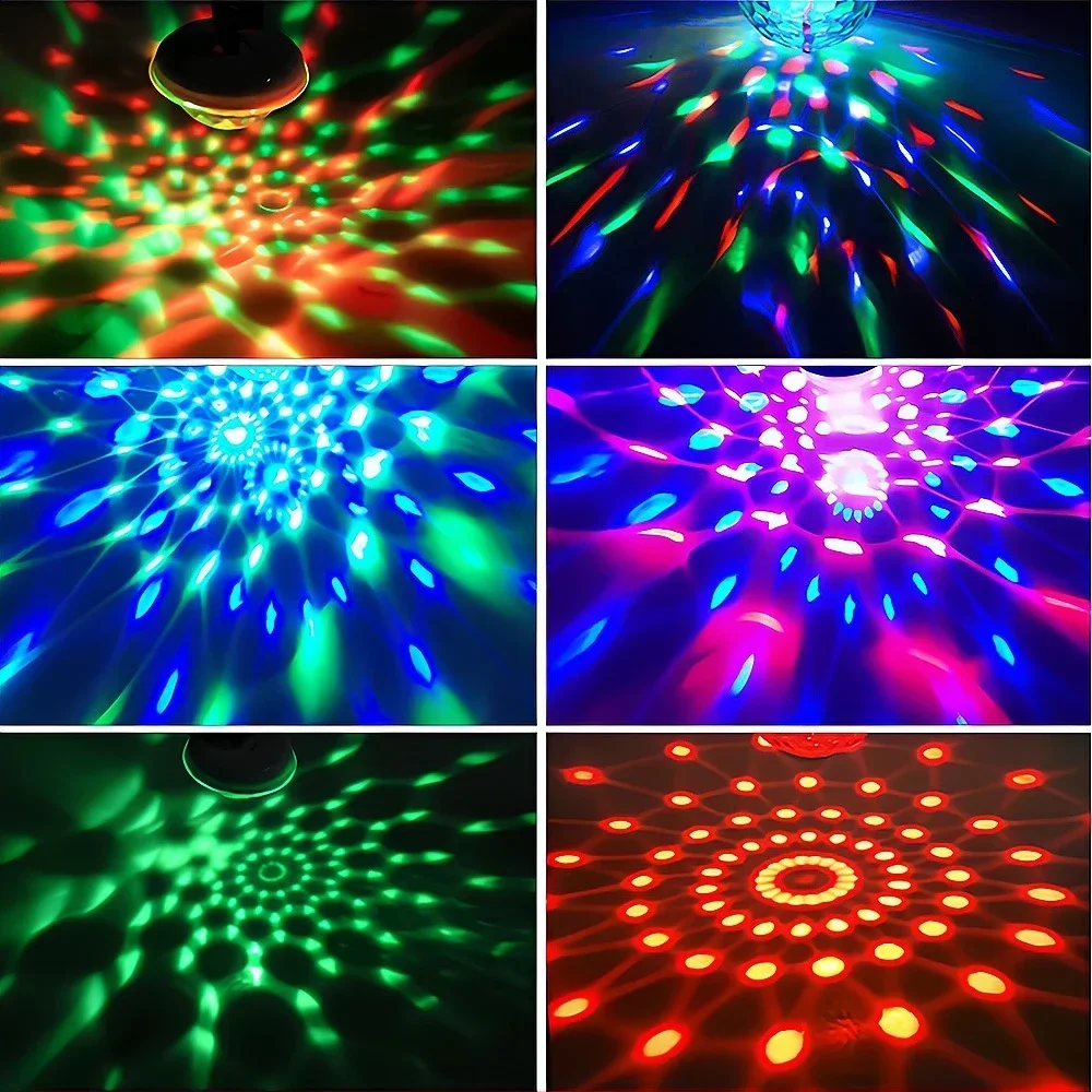 Car LED RGB USB Dj Lamps Bar Night Light Stage Atmosphere Decorative Micro Disco Ball Sound Party Projection