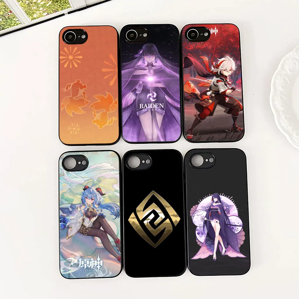 Elegant Raiden Shogun Phone Cover - Soft Protective Case with Genshin Impact Design
