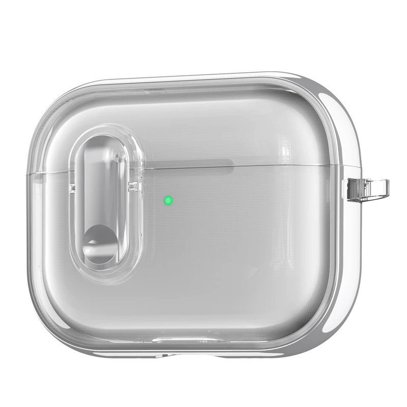 Transparent Electroplated Shockproof Earphone Case - Stylish Protective Cover