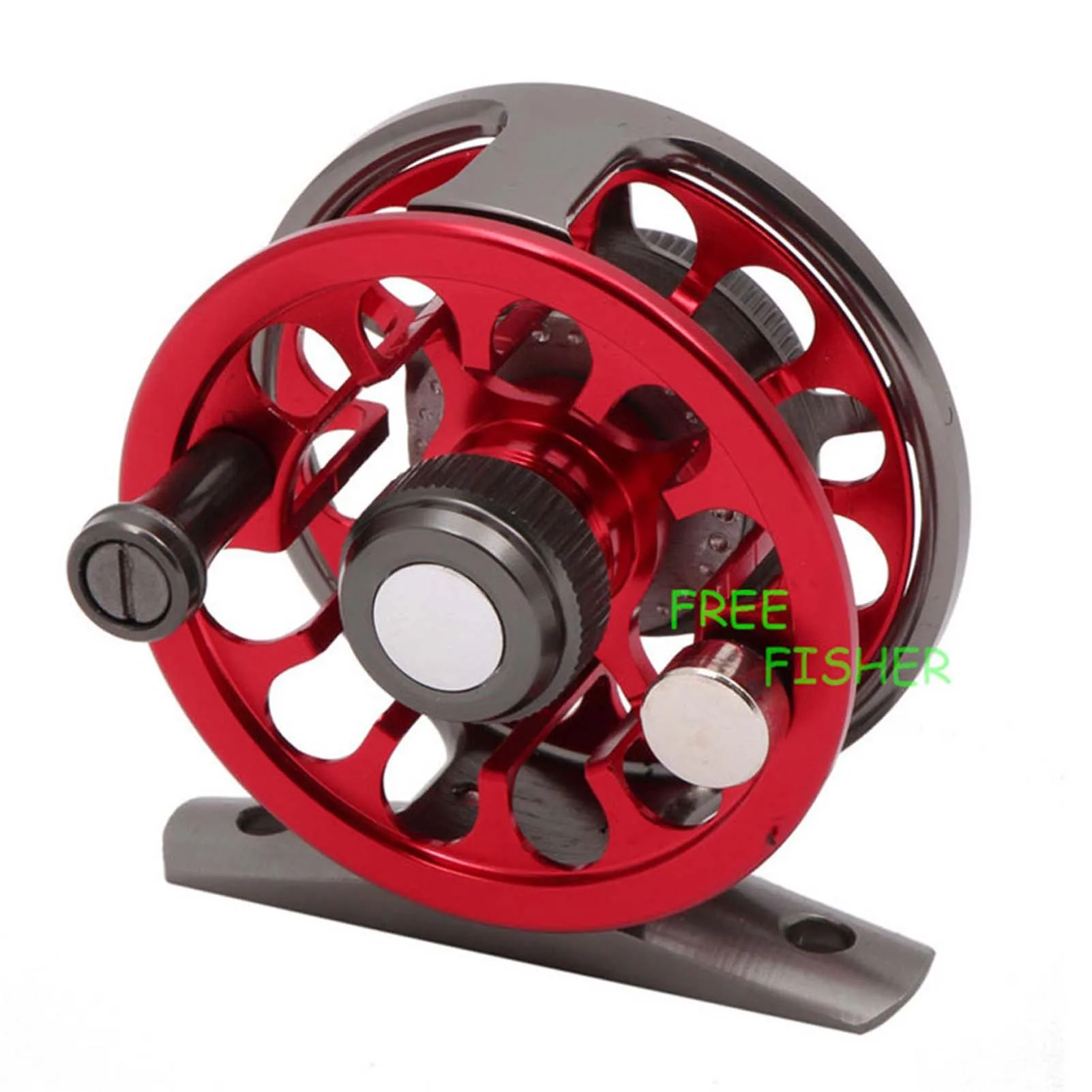 

FREE FISHER Fly Fishing Reel 2+1 Ball Bearing 1:1 Lightweight CNC Anodized Aluminum Full Metal Fly Wheels FX60 FX50
