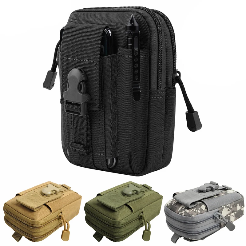 Tactical Molle Pouch EDC Multi-purpose Belt Waist Pack Phone Pocket C8V3 A7O2 