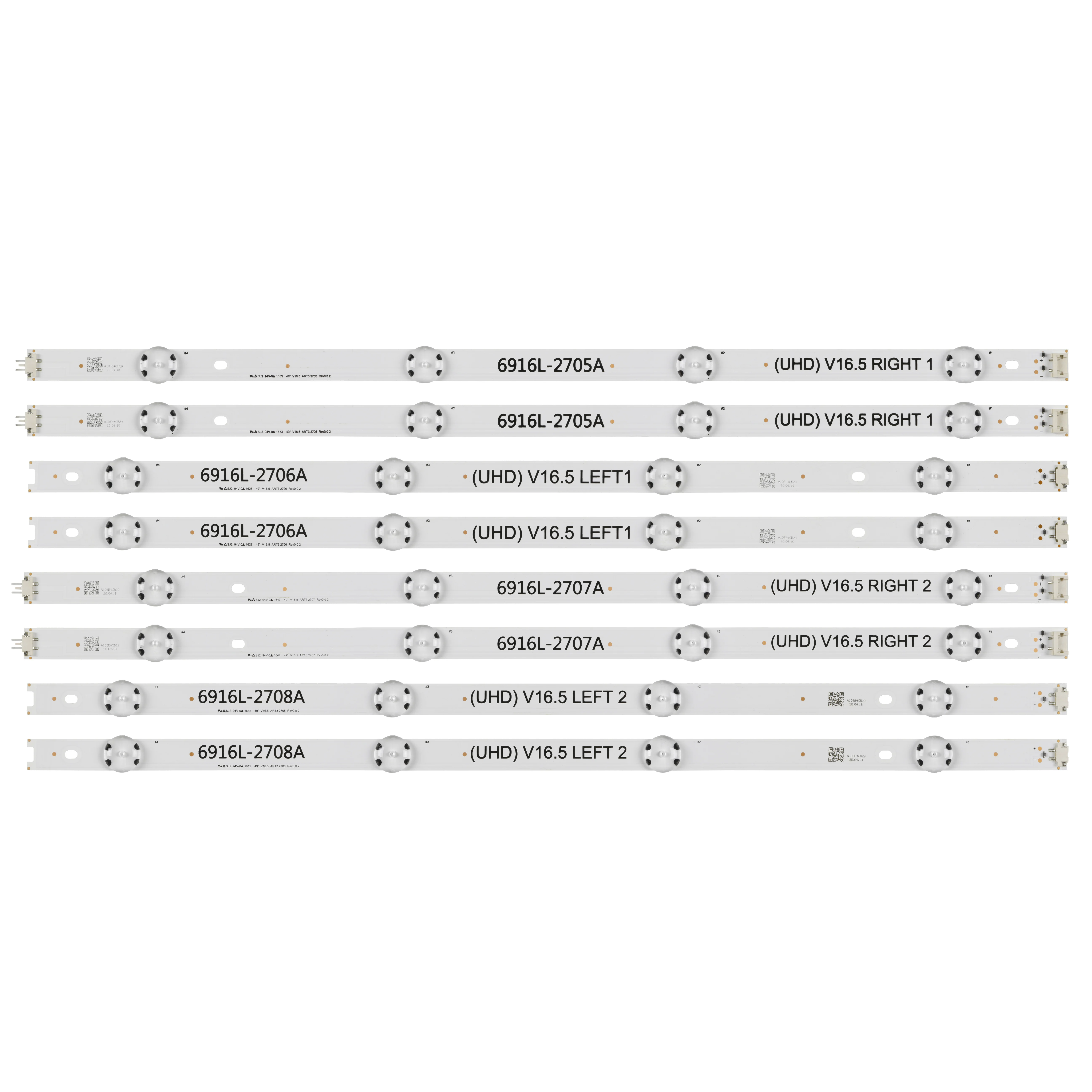 

LED strip 8 Lamp For LG 49LF5010 49LF510Y 49LH5150 49LJ523T 49LW300C 49UH6509 49UH651V 49UH671V 49UW660H AGF79047302 49LH600T-TB
