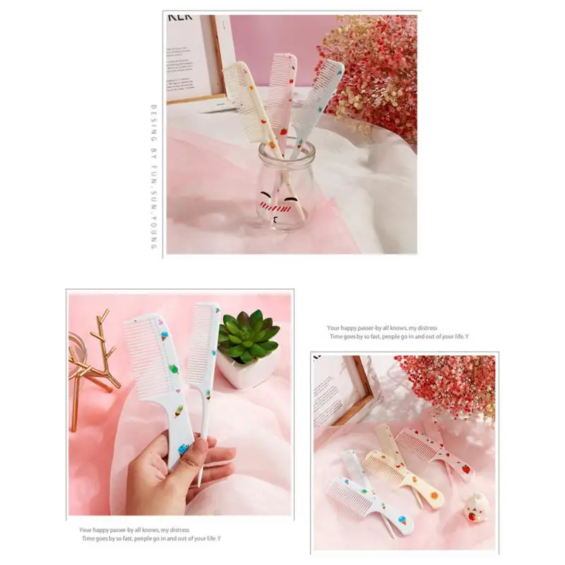 Girl Hair Comb Easy To Use Ergonomic Cute Hair Comb Essential Accessories Cute Accessories Pointed Tail Durable