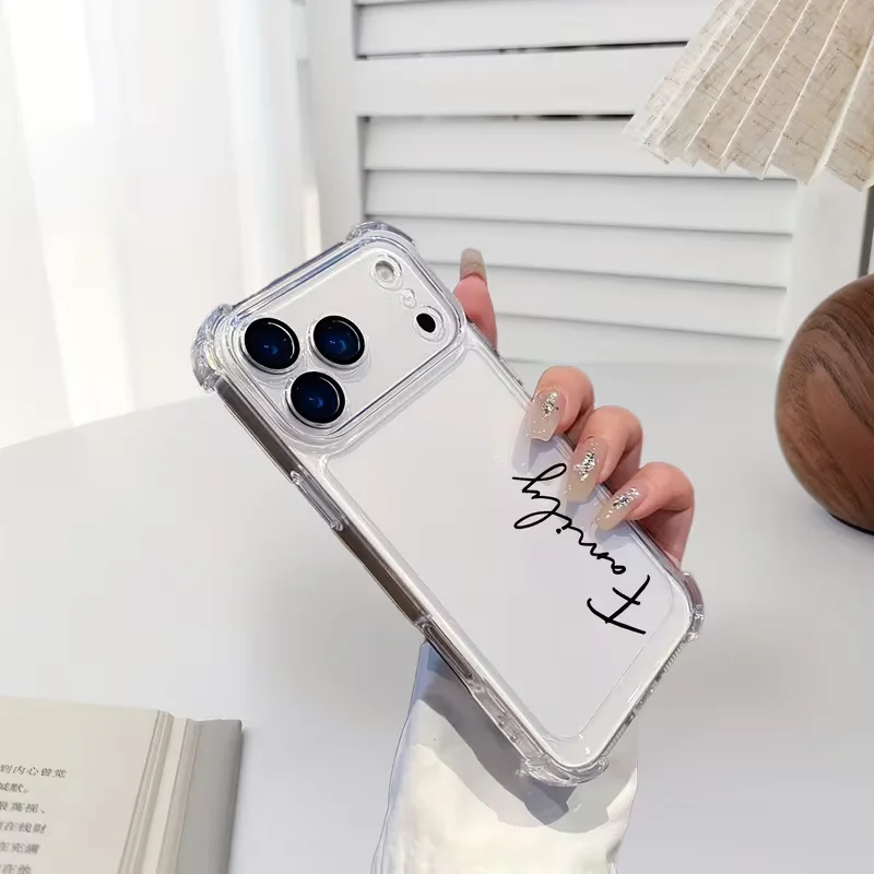 Custom Name Letters Transparent Phone Case For iPhone 11 12 thumbnail 6