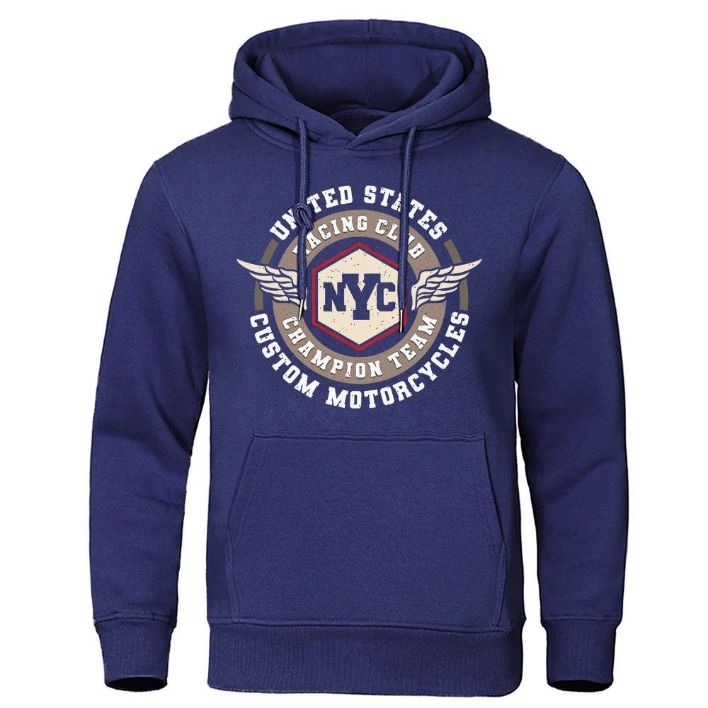 

United States Racing Club Custom Motorcycles Tee Shirts Male Unique Street T Shirts Vintage Soft Clothes Cotton Cool Tshirts Men