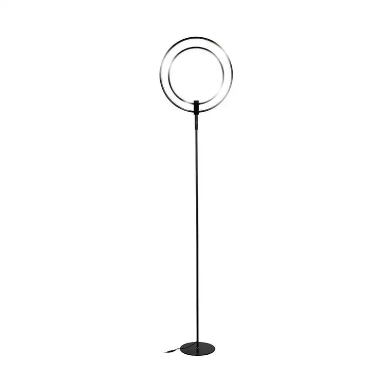 

Modern 20 Watt LED Torcherie Touch Dimmer Floor Lamp, Black