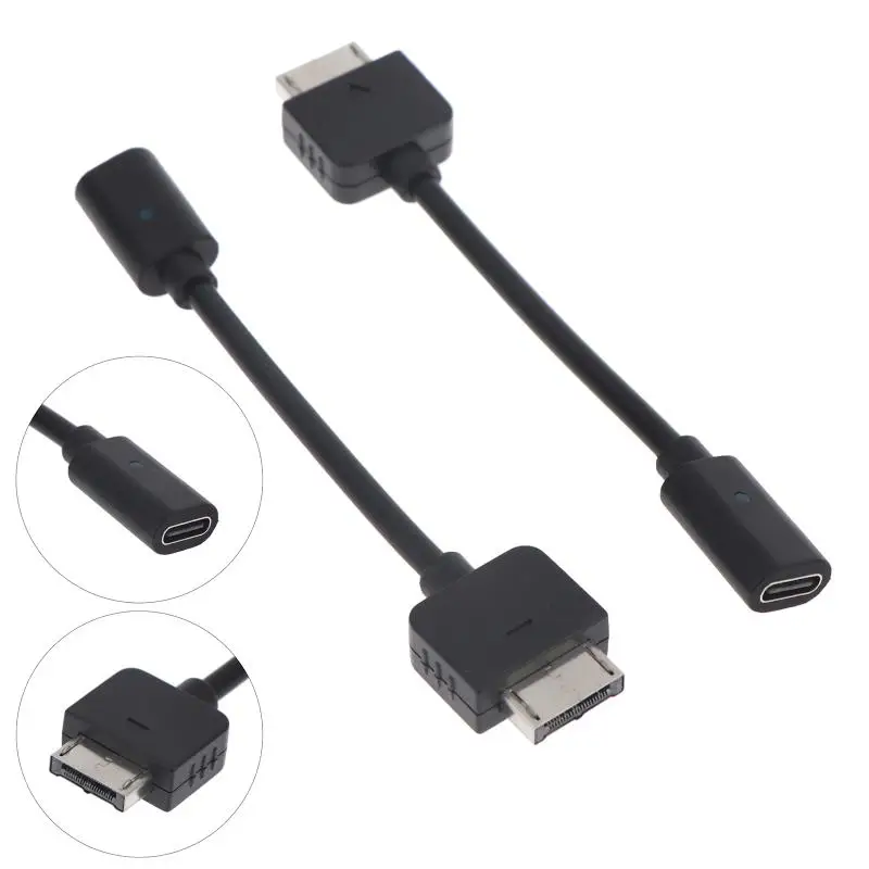 Vita1000 컨트롤러 충전 어댑터 유형 C LED 변환 코드 P S Vita1000 콘솔 파워용 1/3Pcs PD USB C 케이블
