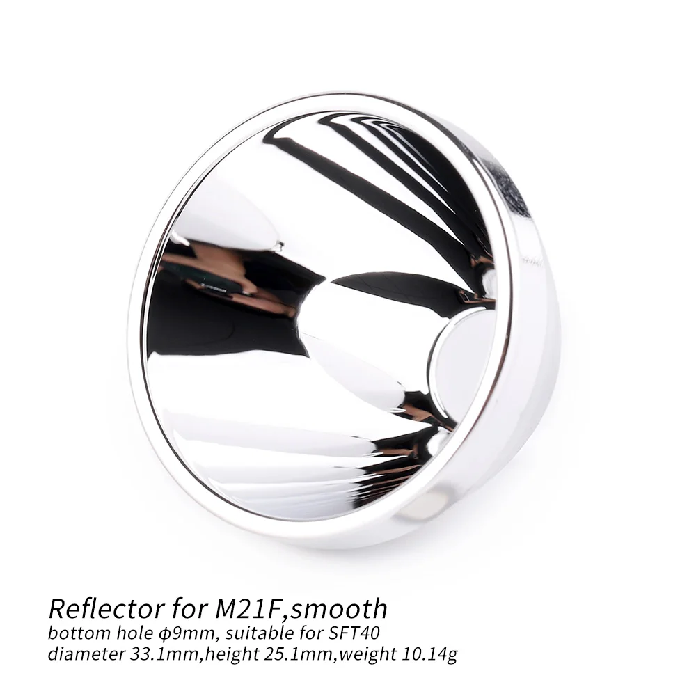 Convoy Flashlight Orange Peel Smooth Reflector for M21F Torch