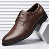 New Mens Business leather Shoes Soft soled comfortable formal shoe Casual versatile work footwear Fashion light Male shoes Homme 2