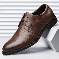 New Mens Business leather Shoes Soft soled comfortable formal shoe Casual versatile work footwear Fashion light Male shoes Homme 2