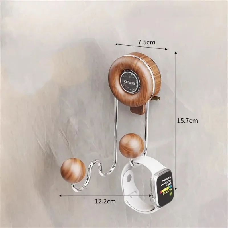 Household Original Wood Color Suction Cup Model Hooks Behind The Door Bedroom Bathroom Multifunctional Strong Hooks