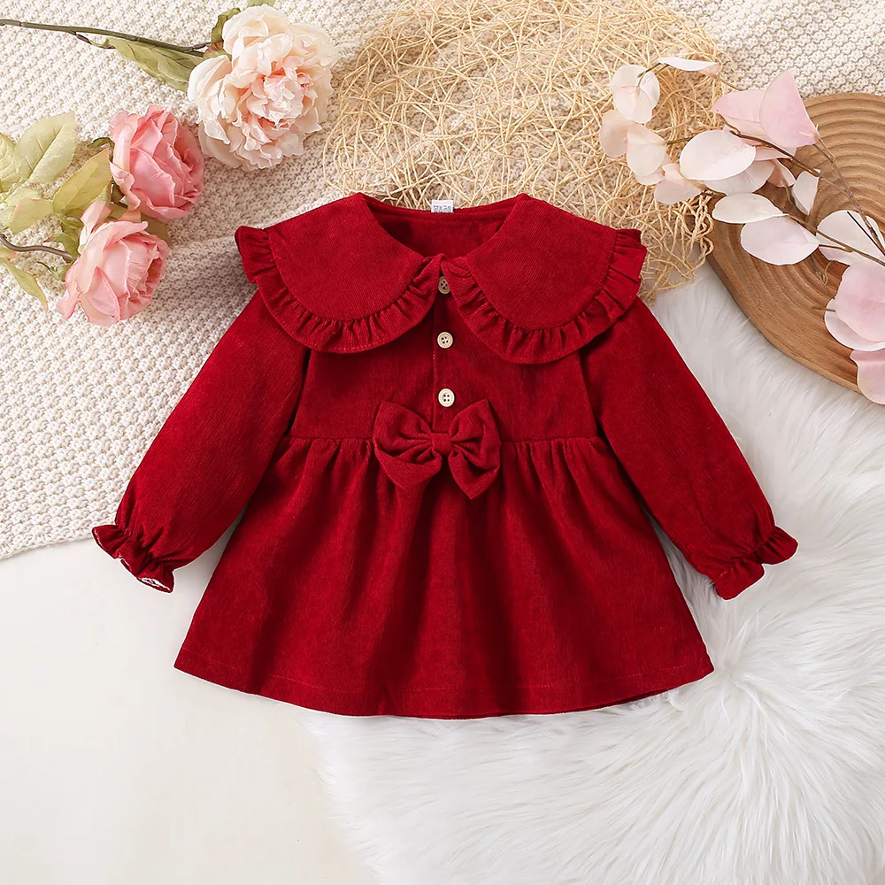 Vestido De Tul Brillante Para Niñas 2-7 Años - Manga Larga, Escote Plisado, Ideal Para Fiestas Y Eventos Especiales
