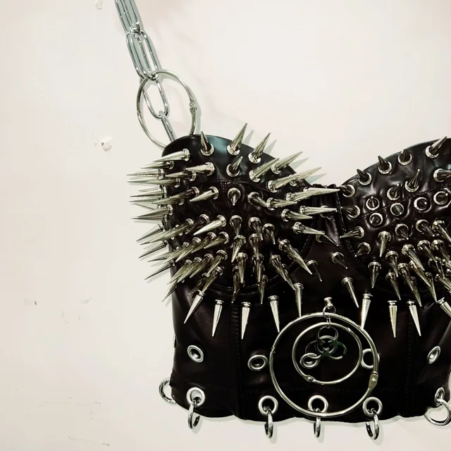 Spikey Cropped Bustier Top 5