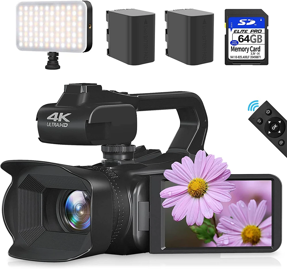 4K60FPSDigitalVideoCamera64MPPhotographyYoutubeVlogCamcorder