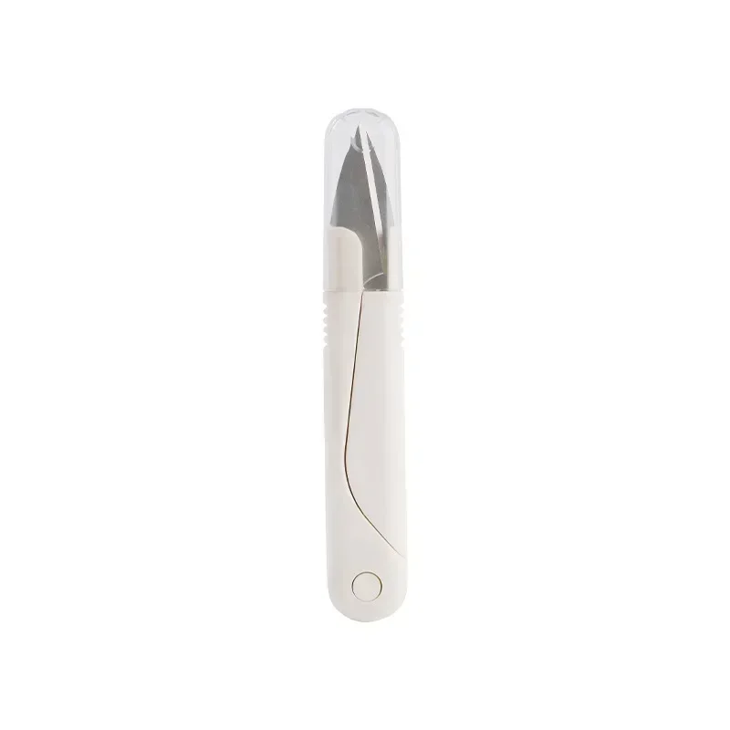 Sewing scissors Stainless Steel Spring Cover Portable Thread Head Fish Thread Cross-stitch Tailor's
