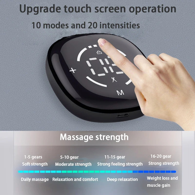 EMS Muscle Stimulator Trainer USB Electric Abs Toner Abdominal Belt Vibration Body Waist Belly Weight Loss Fitness Equipment
