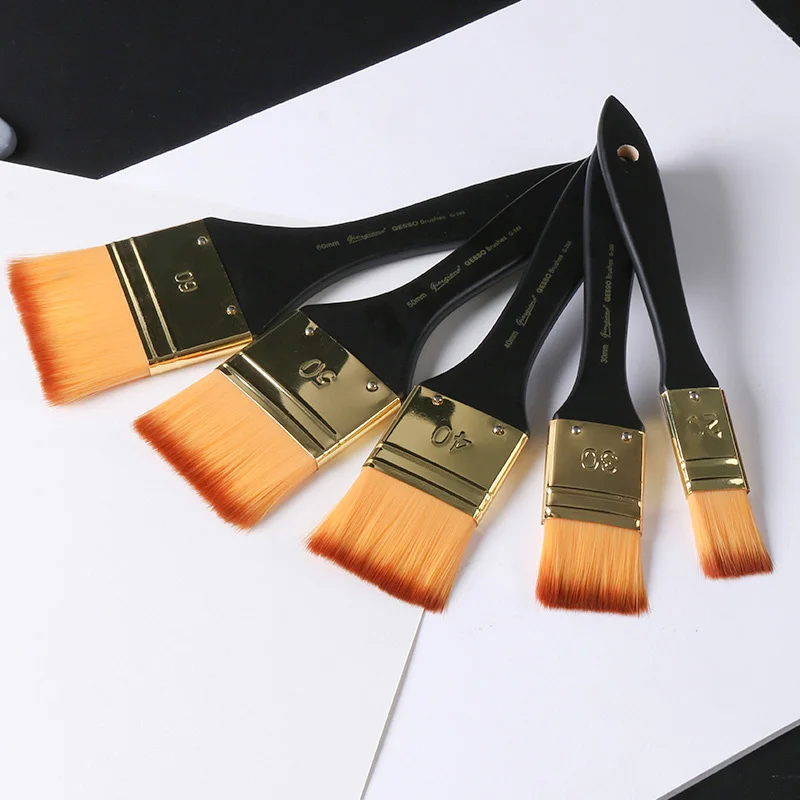 1Pcs Paint Brushes Acrylic DIY Graffiti Brush Set For Artist Wall Painting Oil Scrubbing Brush School Drawing Paint Stationery S 4