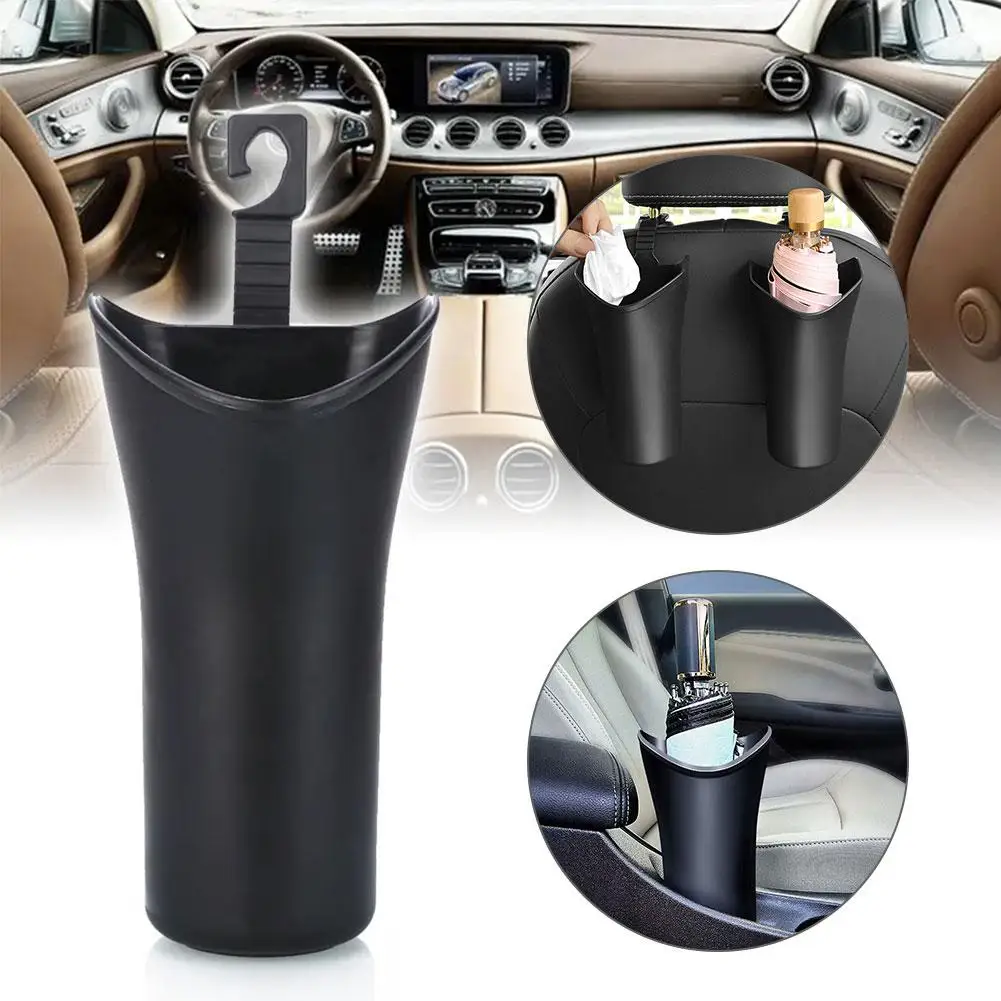 Car Storage Box Hook Umbrella Kettle Rack Barrel Trash Box Storage Holder Case Plastic