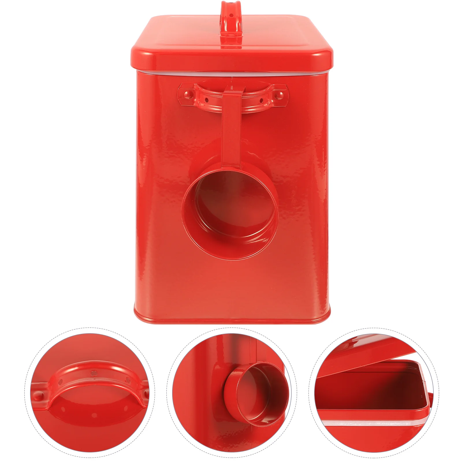 

Metal Laundry Powder Box Pet Food Treat Storage Bin Kitchen Food Canister Pantry Organizer