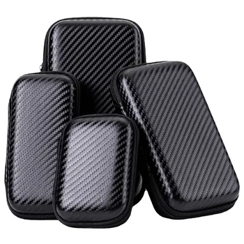 1/2pcs Portable Eva Storage Bag Zipper Pouch Mobile Phone Charger Protection Bag Mobile Hard Disk Bag U Disk Data Cable Storage 1