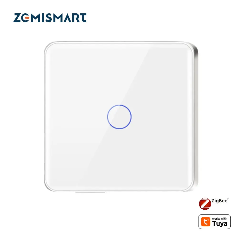 Zemismart Zigbee 온수기 스위치, 투야 EU 터치 보일러 스위치, 전기..