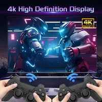 Игровая приставка X2 PLUS в стиле ретро — игровая консоль 4K HD 64/128/256 ГБ с более 60 000+ играми, двумя беспроводными контроллерами для телевизора/ПК — изображение 4