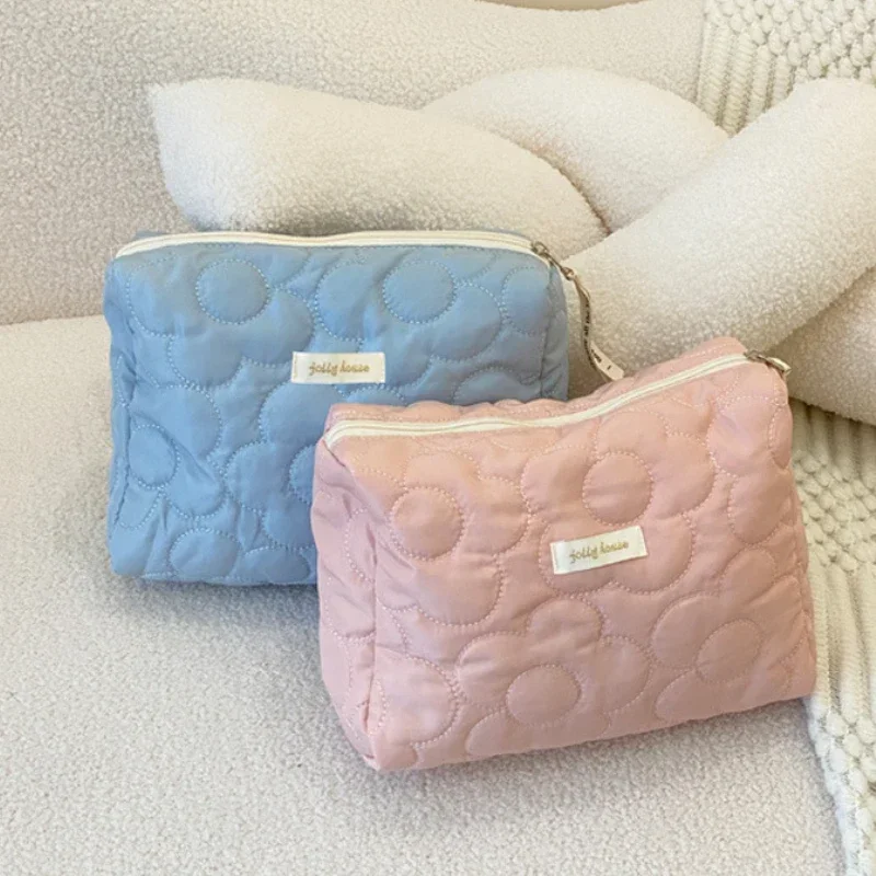Large Capacity Women's Cosmetic Bags Cases Casual Ladies Small Storage Bag with Zipper Female Travel Clutch Bag Small Handbags 5