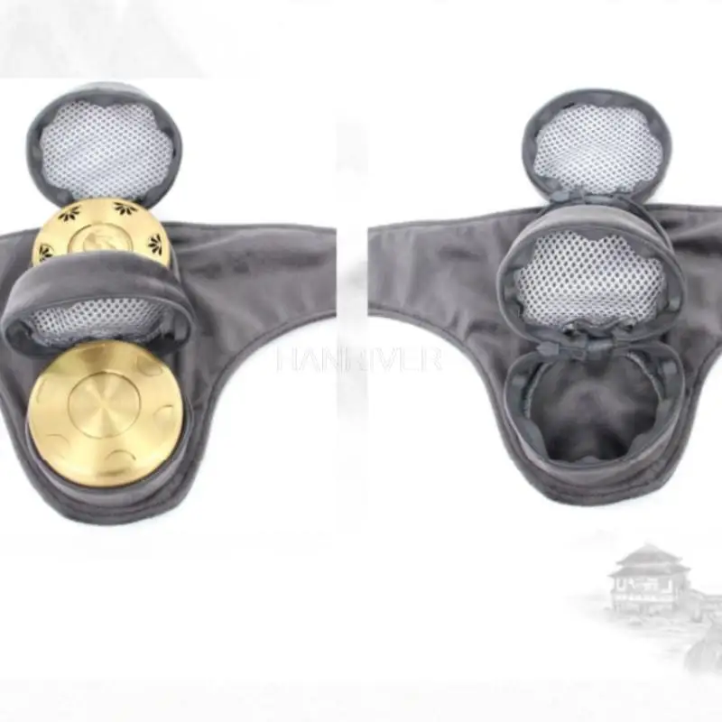 Smokeless Bag Steel & Copper Moxibustion Box Neck Heating Acupuntura Chinese Moxa Therapy Cervical Spondylopathy