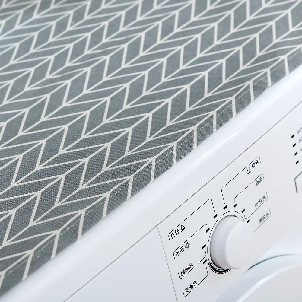 Accessories Washable Case Floral Dustproof Washing Machine Cover With Pockets Rustic Style Printing Dust Cover Waterproof washing machine cover