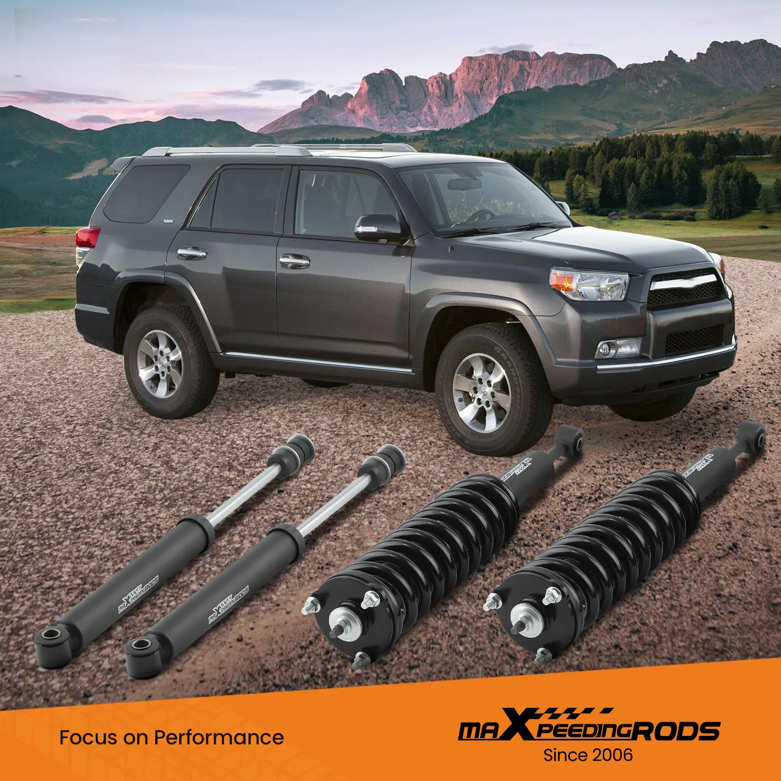 

3" Suspension Lift Kit w/Shock Absorbers For Toyota FJ Cruiser 2WD 4WD 2007-2014