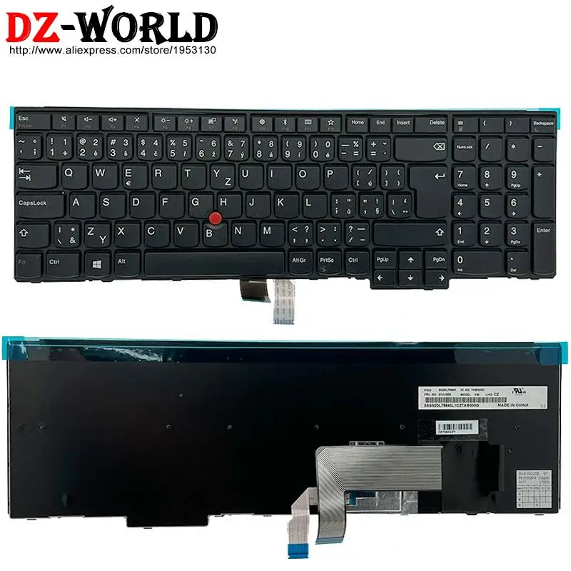 Checa Retroiluminação do Teclado para Lenovo Thinkpad P50s T560 W540 T540p W541 T550 W550s L540 L560 L570 Laptop 04y2434 04y2395 cz - Imagem 3