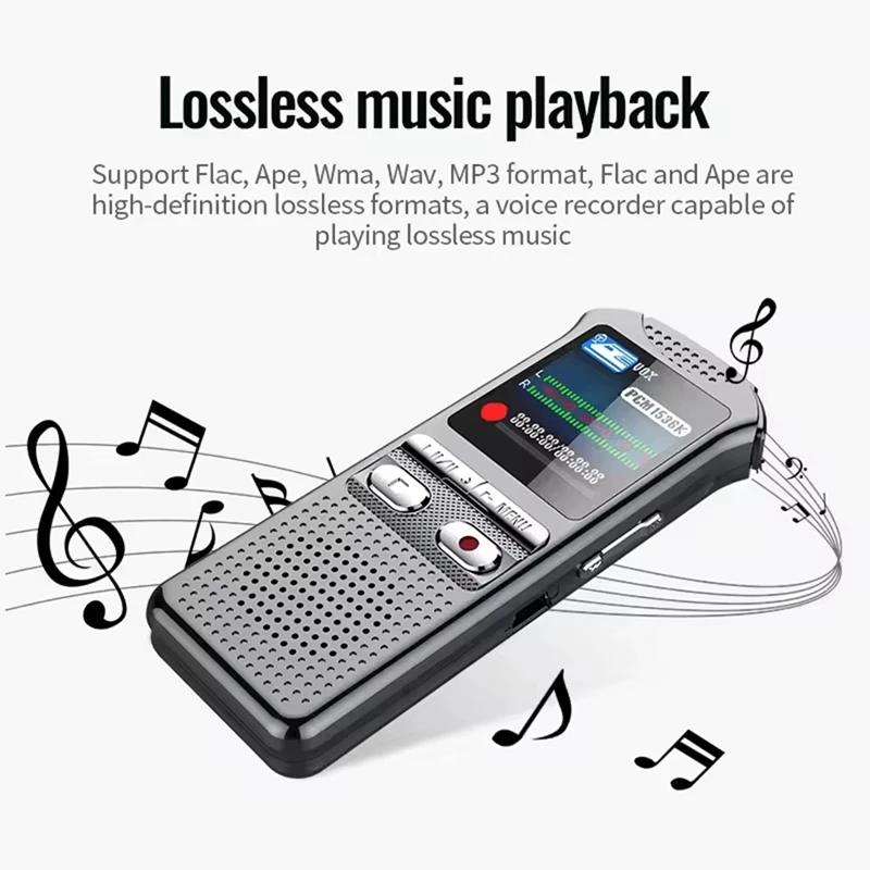 A12E-X30 80 Hours Recording Voice Recorder Activated Lossless Music Playback Digital Variable Playback Voice Recorder 32G