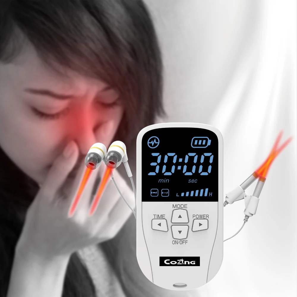 Tinnitus Ear Laser Therapy LLLT Irradiation Laser Physiotherapy Earplug Otitis Media Deafness Nose Rhinitis Sinusitis Treatment 3