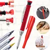 Mechanical Woodworking Pencil With Cap And 2.8mm Lead Solid Deep Hole Woodworking Mechanical Pencil Marker For Architects 3