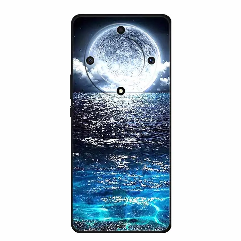 Stylish Painted Soft Silicone Back Cover for Honor X9a – Protective and Popular Coque