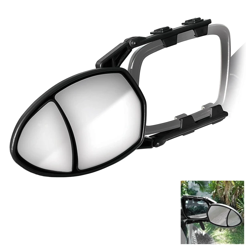 

Универсальное зеркало для буксировки, прицеп для фургона, буксировочное овальное Удлинительное зеркало двойного вида для Volvo V70, автофургон