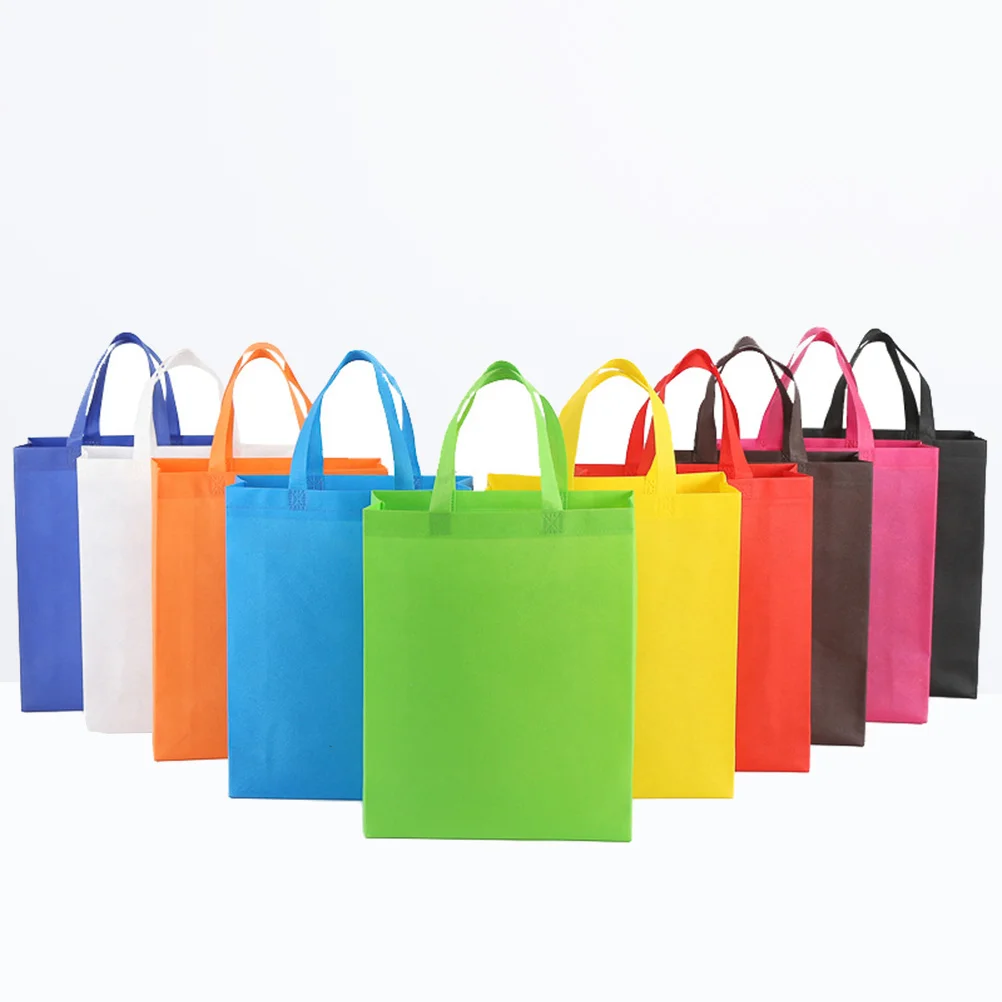 

30 PCS Reusable Grocery Bags Tote Hand Shopping Storage Nonwoven Non-woven Handbag