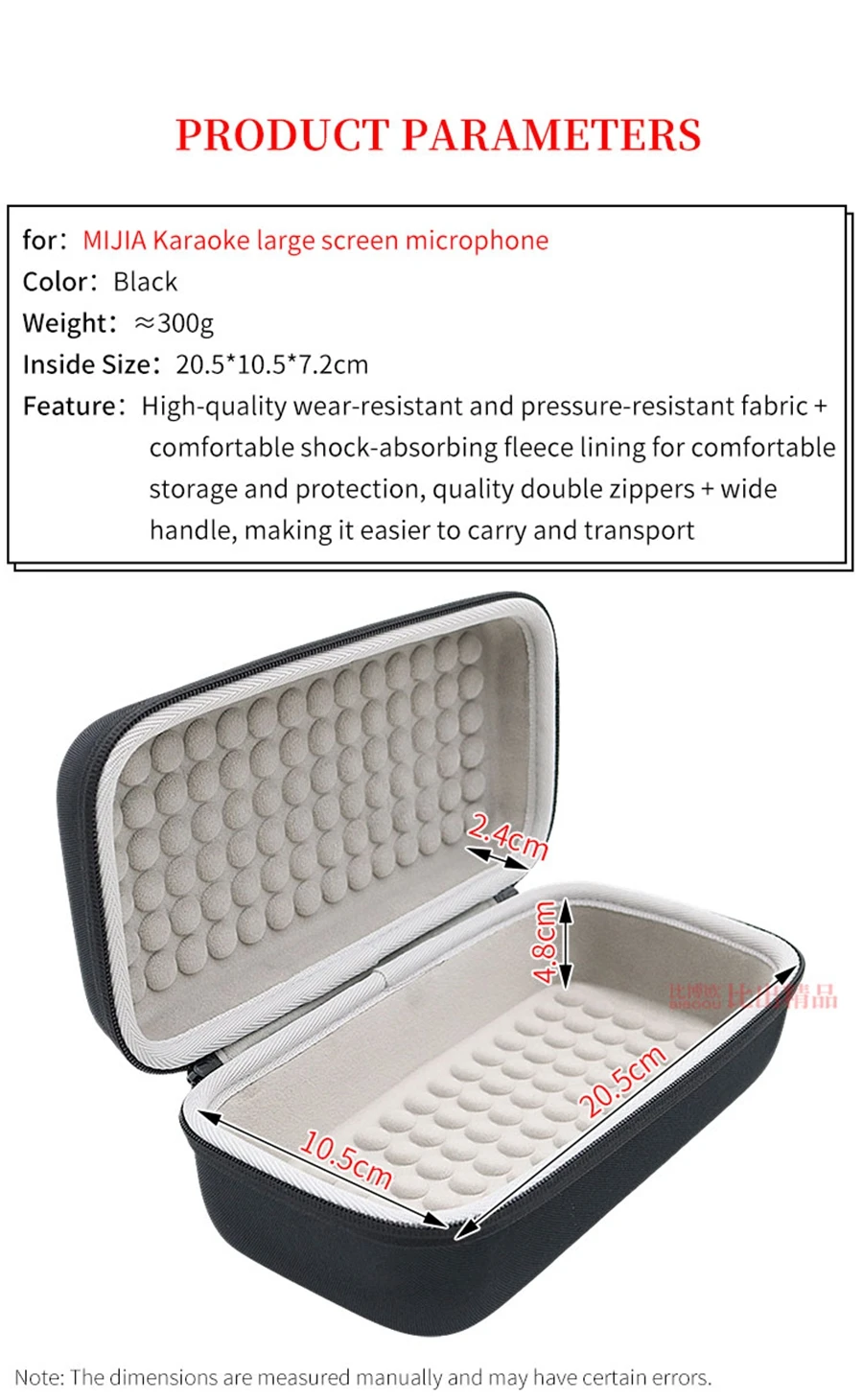 Hard EVA Storage Bag for XIAOMI MIJIA Karaoke Large Screen Microphone Box Portable Bluetooth K Song Travel Carrying Case