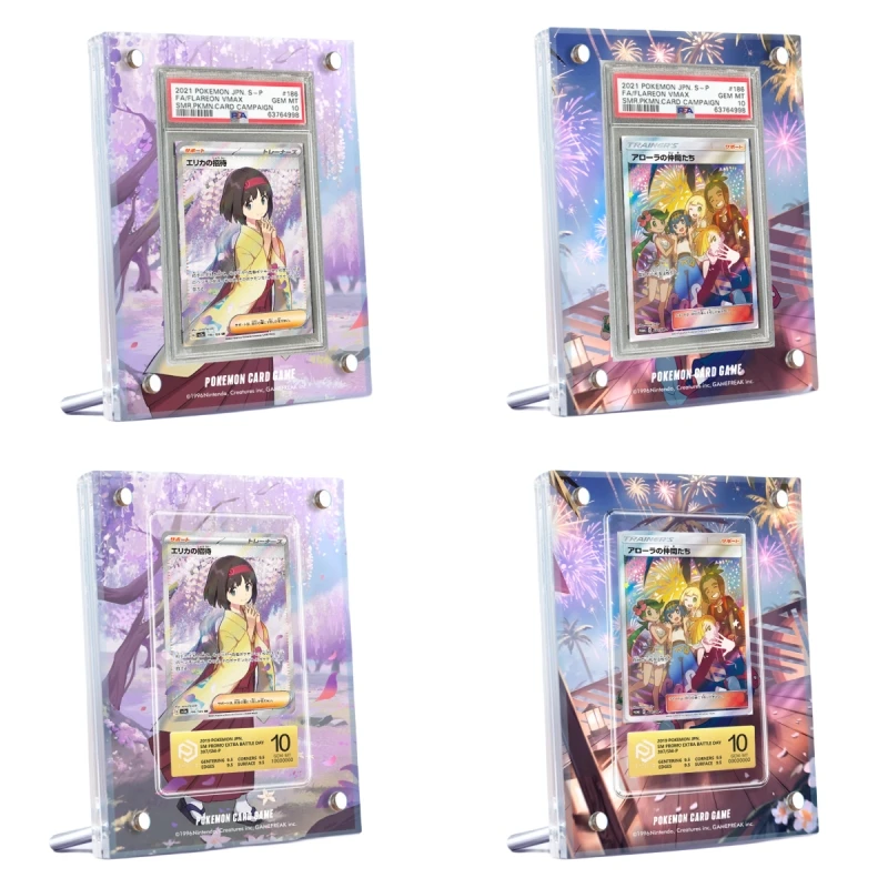 

Pokémon Lillie Erika's Hospitality Animation Characters Acrylic Extended Painting Card Brick Anime Classics Game Collection Toy