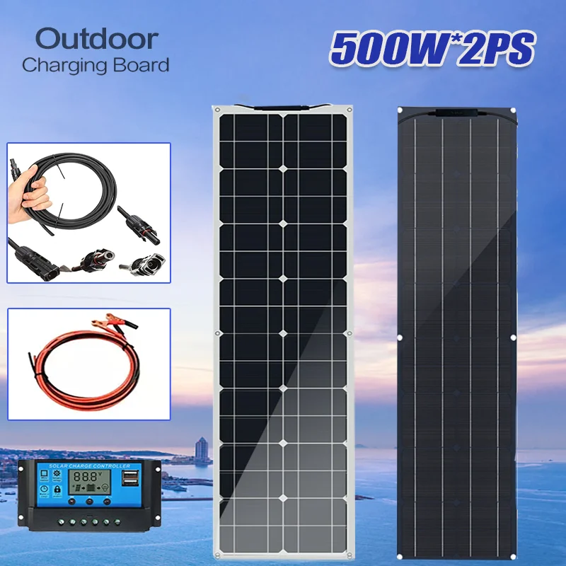 Pannello Solare 1000W LIZZOT - 12-18V Per Caricare Telefono, Auto, RV O Battery Bank - Energia Green E Portatile - Foto 7