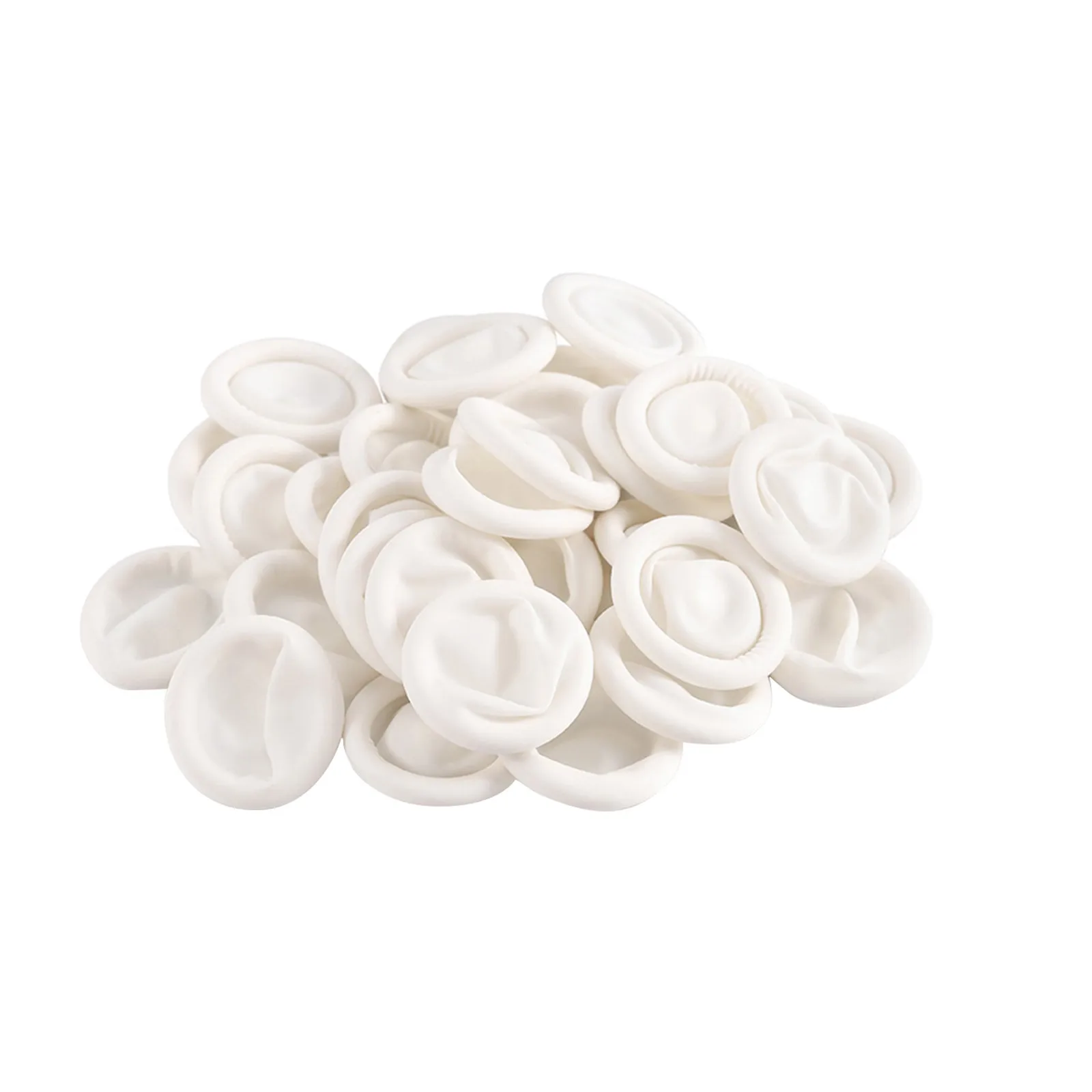 50pcs Disposable Finger Cots Labor Protection Products Latex Finger Cots Anti-Static White Gloves Waterproof Non-Slip