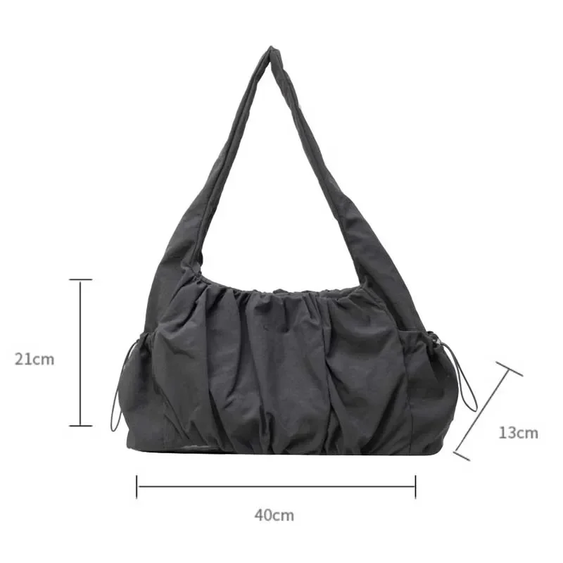 Nylon Large-Capacity Summer Tote Bag – Stylish One-Shoulder Handbag