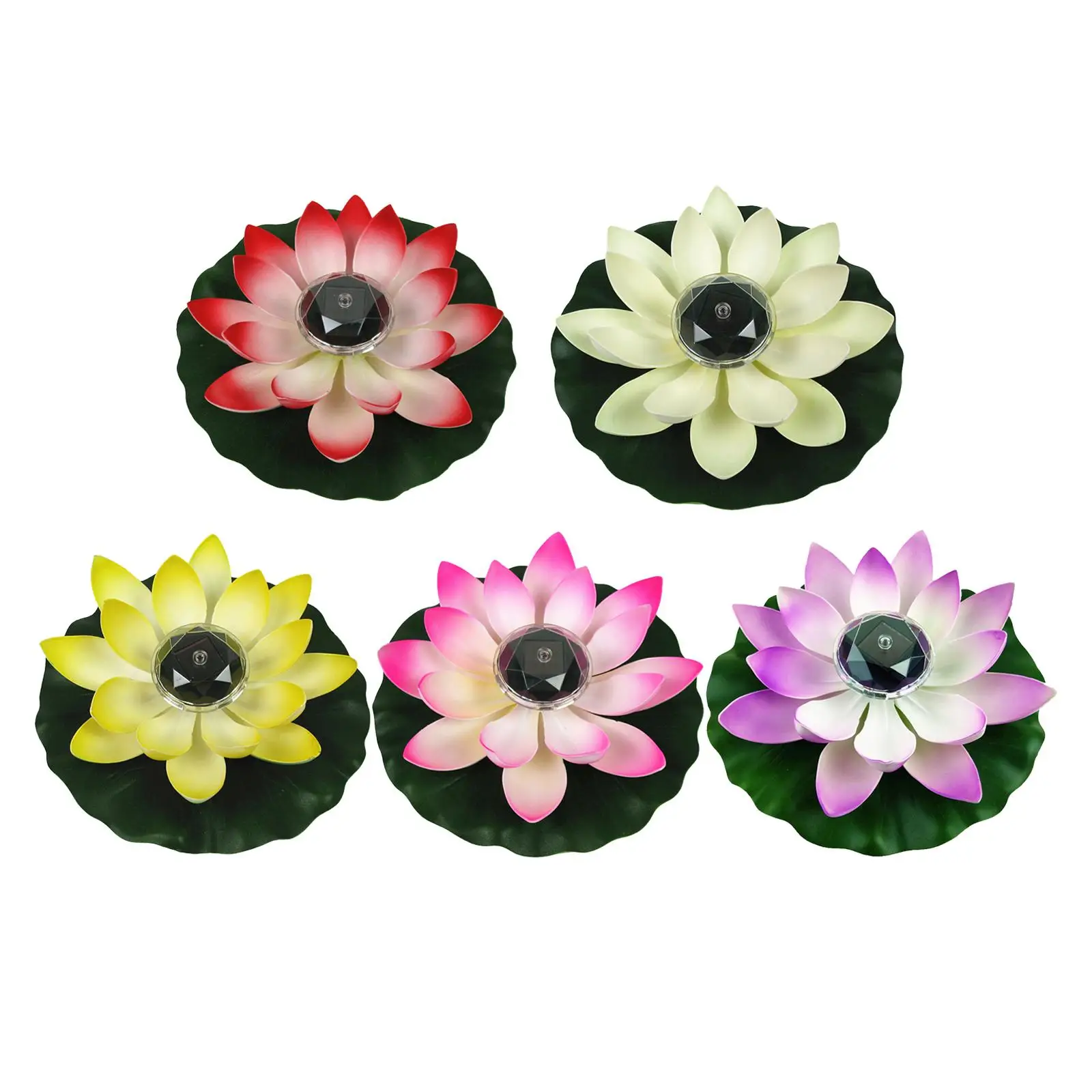 

Floating Lotus Night Lights Pool Landscape Decorative Light Floating Pool Lights for Patio Fountain Swimming Pool Outdoor