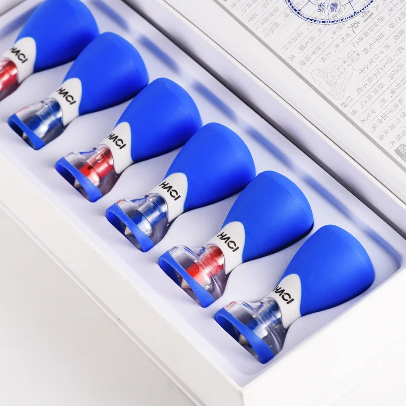 The new five lines of needle Bipolar magnet needle six household cupping acupuncture cupping device magnetic therapy