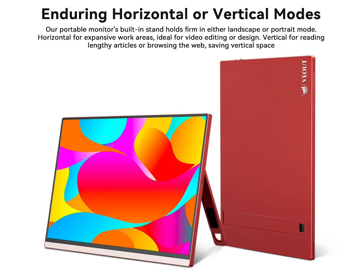 Veout-ラップトップ用のポータブルゲーミングモニター,外部