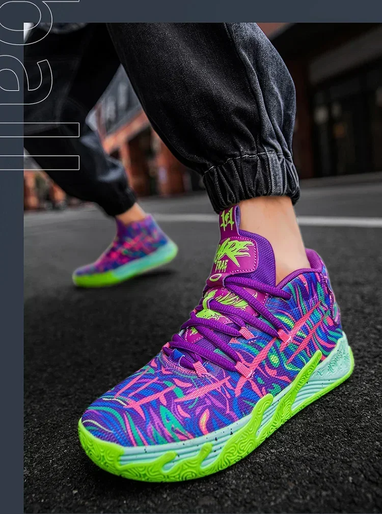 2025 Basketball Shoes for Men Cushioning Basketball Sneaker Women Kids High-top Outdoor Sport Sneakers Breathable Athletic Shoes