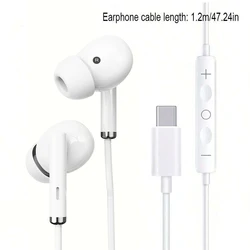 Premium USB - C Wired Earphones with Enhanced Sound Quality (FOR TYPE - C)