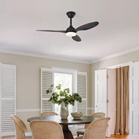 Ventilateur de plafond avec lumière, ventilateur de plafond à profil bas de 25 pouces/42 pouces/52 pouces avec télécommande, pour intérieur et extérieur couvert 4